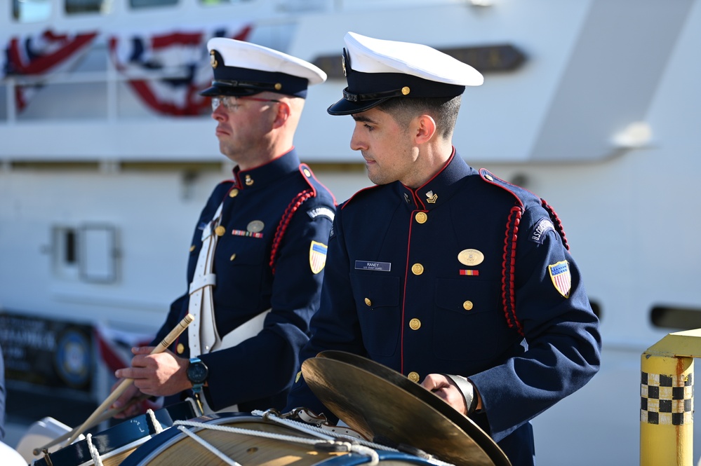 U.S. Coast Guard Band performs during FRC Commissioning