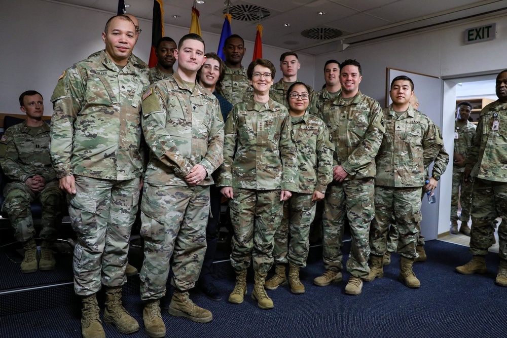 U.S. Air Force TRANSCOM Commander Gen. Jacqueline Van Ovost Visits 21st TSC