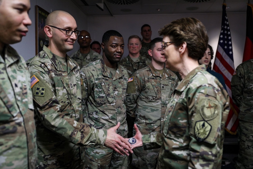 U.S. Air Force TRANSCOM Commander Gen. Jacqueline Van Ovost Visits Units in Germany