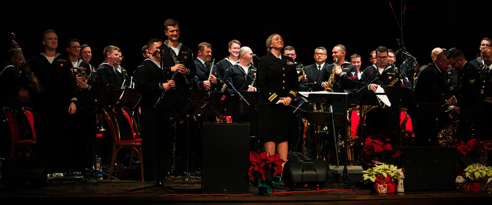 NAVEUR-NAVAF Band performs concert at Teatro Garibaldi