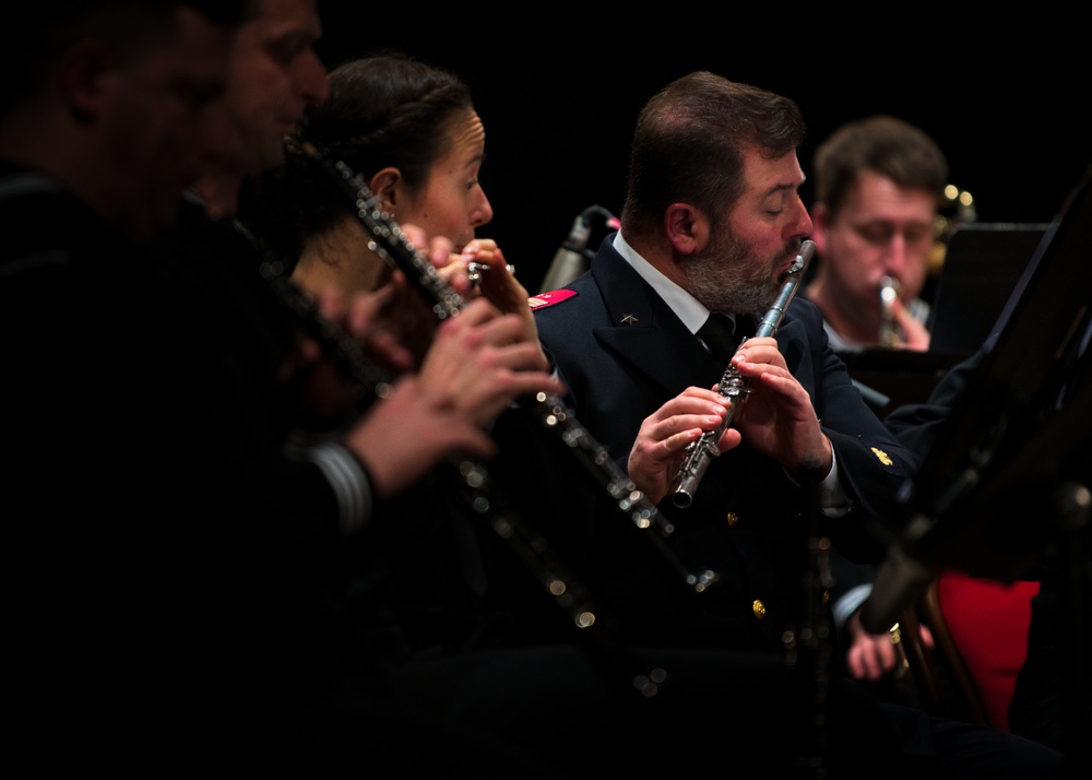 NAVEUR-NAVAF Band performs concert at Teatro Garibaldi