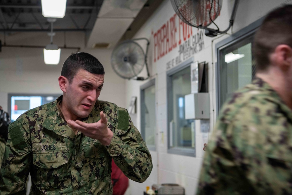 Recruits at RTC participate in the confidence chamber