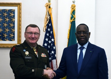 Vermont Adjutant General meets with President of State Partner Senegal