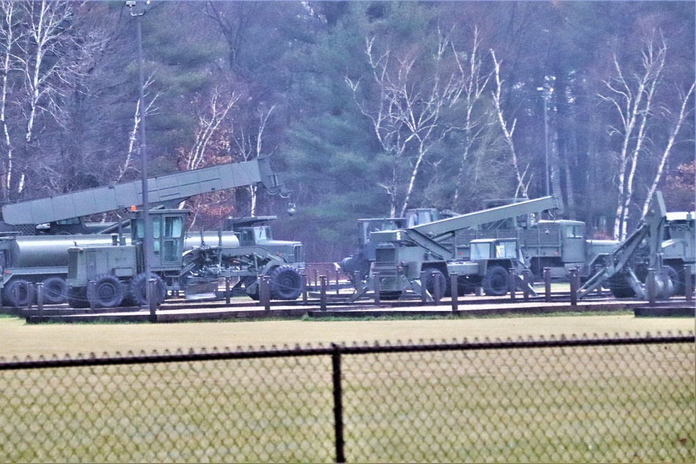 Fort McCoy's Equipment Park in historic Commemorative Area