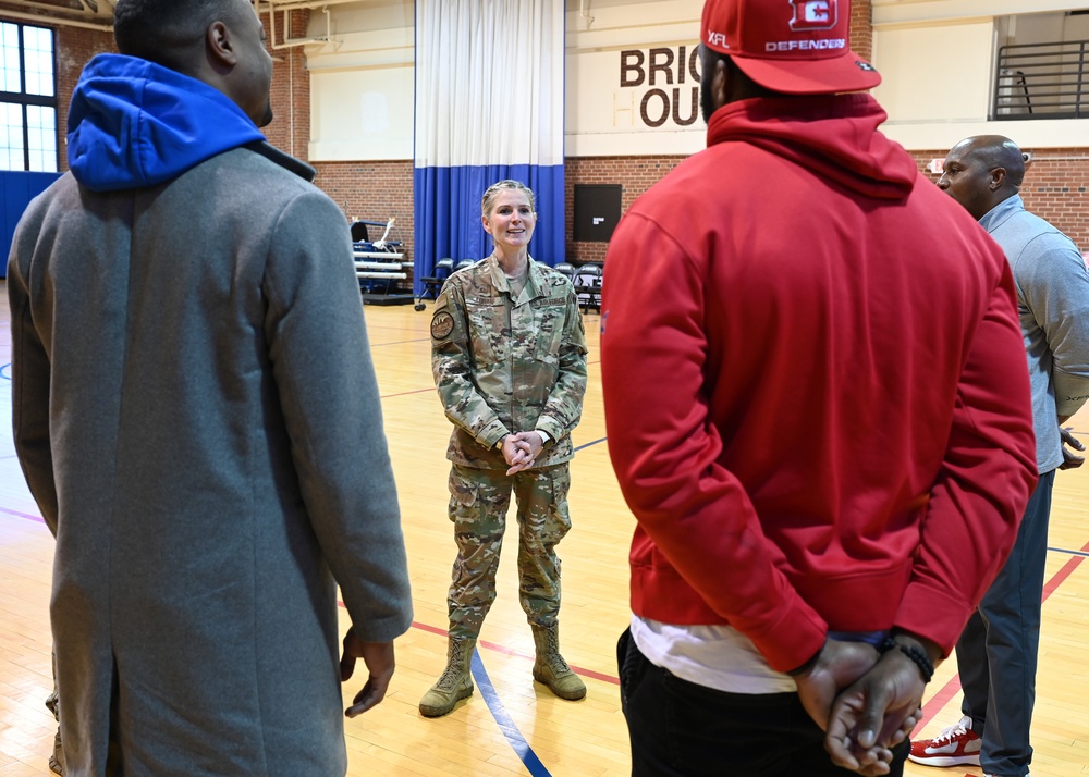 DC Defenders visit Joint Base Anacostia-Bolling