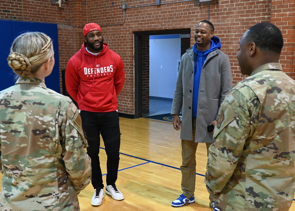 DC Defenders visit Joint Base Anacostia-Bolling