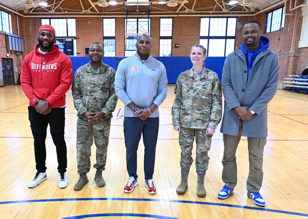 DC Defenders visit Joint Base Anacostia-Bolling