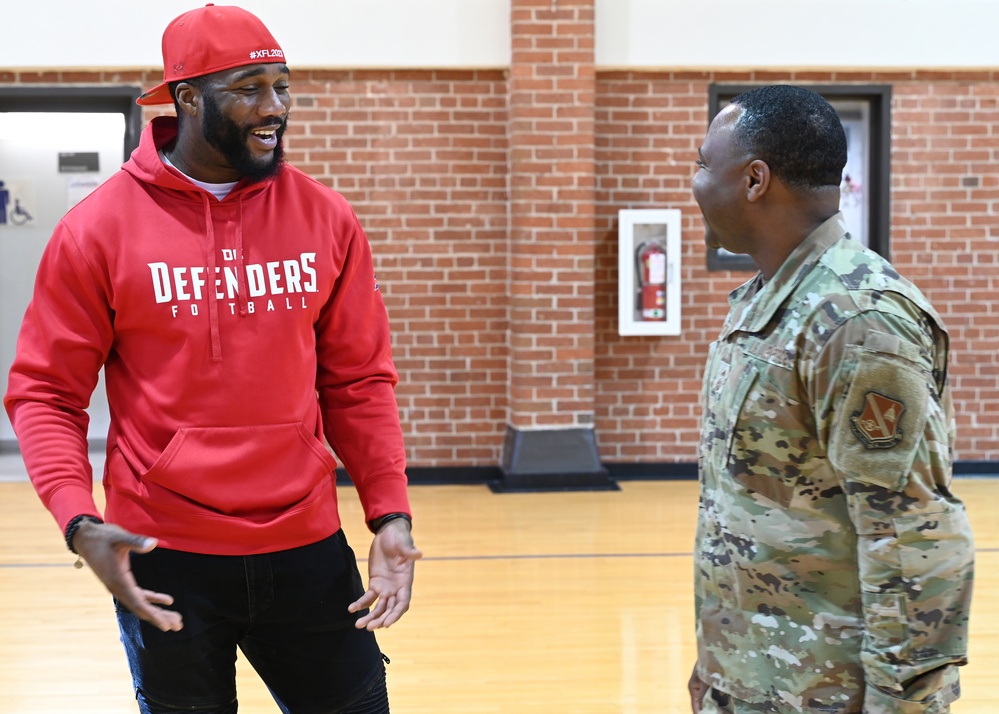 DC Defenders visit Joint Base Anacostia-Bolling