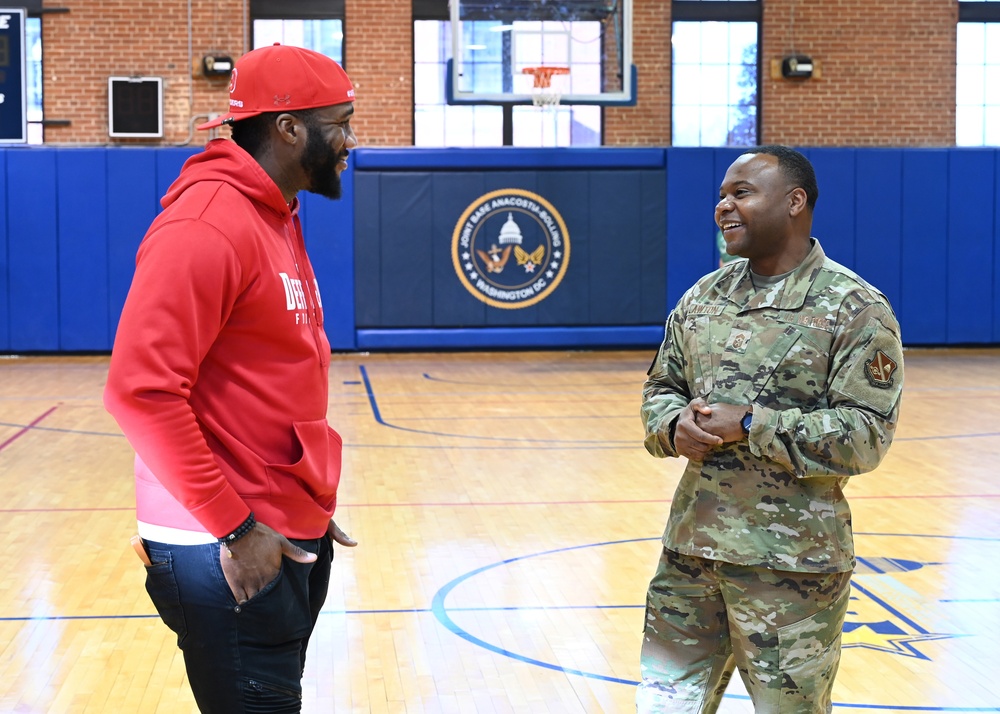 DC Defenders visit Joint Base Anacostia-Bolling