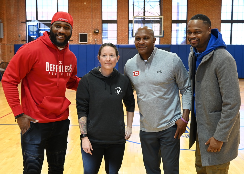 DC Defenders visit Joint Base Anacostia-Bolling