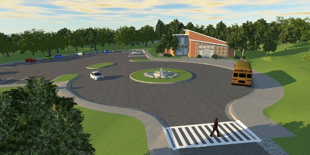 Nature Center Rendering by Interns