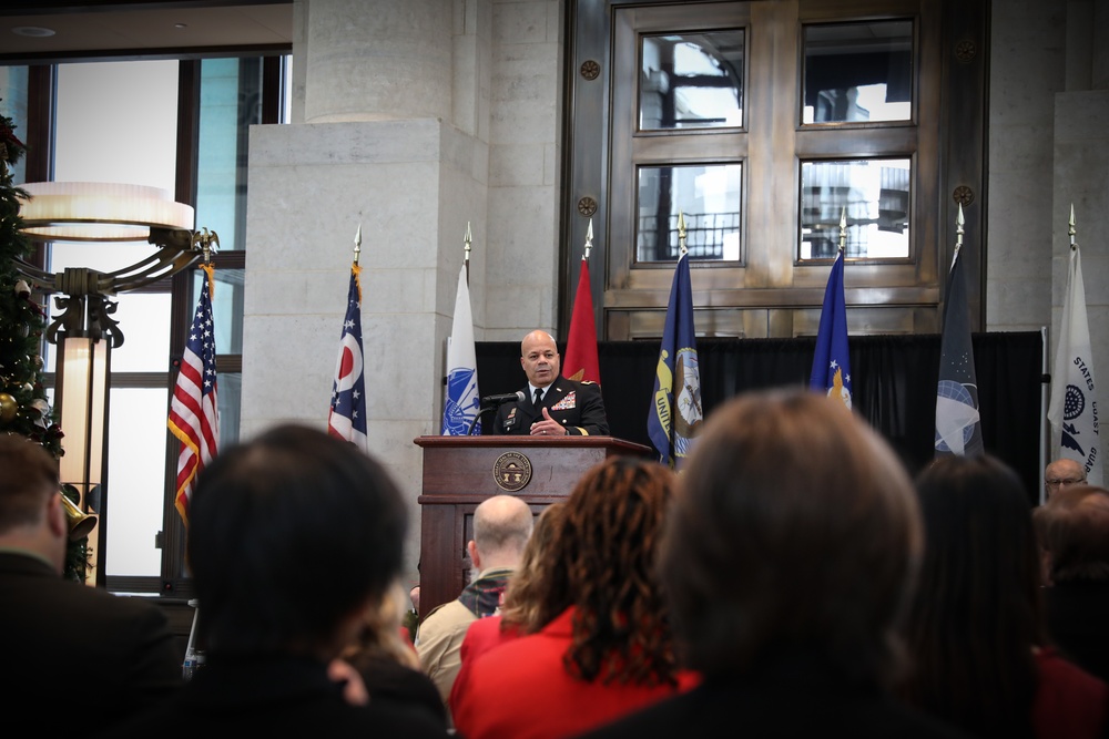 Wreaths Across America ceremony at Ohio Statehouse honors veterans