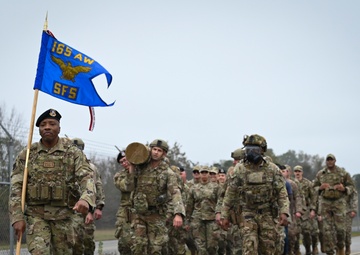 165th Security Forces Squadron hosts Memorial Log Carry 2022