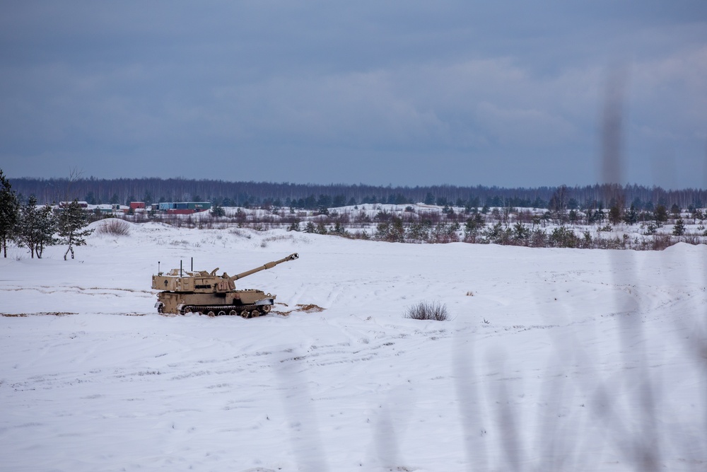 2-82 FA Paladins Blast Through Winter Live Fire Exercise in Latvia