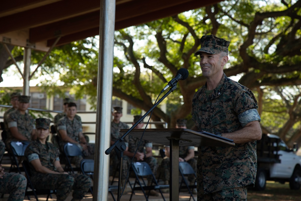 USO Marine of the Year award ceremony