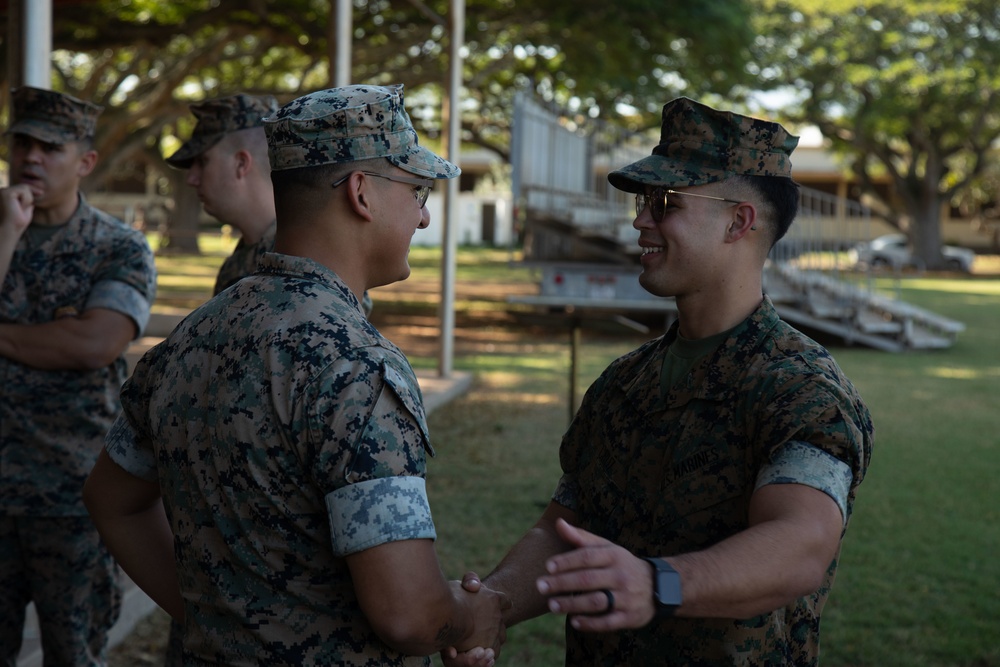 USO Marine of the Year award ceremony