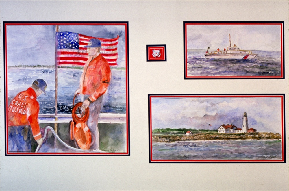 US Coast Guard Art Program 2002 Collection, Ob ID # 200220, &quot;U. S. Coast Guard: Semper Paratus,&quot; Wilbur Wallace (20 of 32)