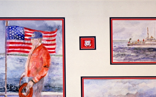 US Coast Guard Art Program 2002 Collection, Ob ID # 200220, "U. S. Coast Guard: Semper Paratus," Wilbur Wallace (20 of 32)