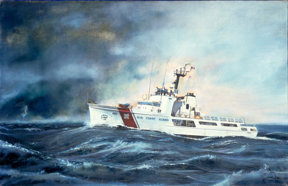 US Coast Guard Art Program 2002 Collection, Ob ID # 200228, &quot;The seas ahead,&quot; Robert Selby (28 of 32)