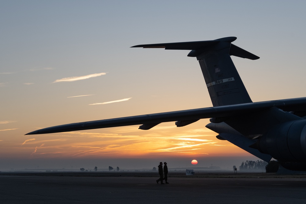 Flying crew chiefs at Travis AFB