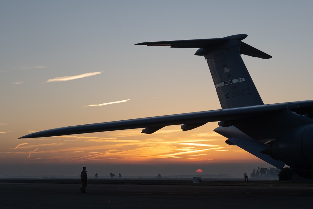 Flying crew chiefs at Travis AFB