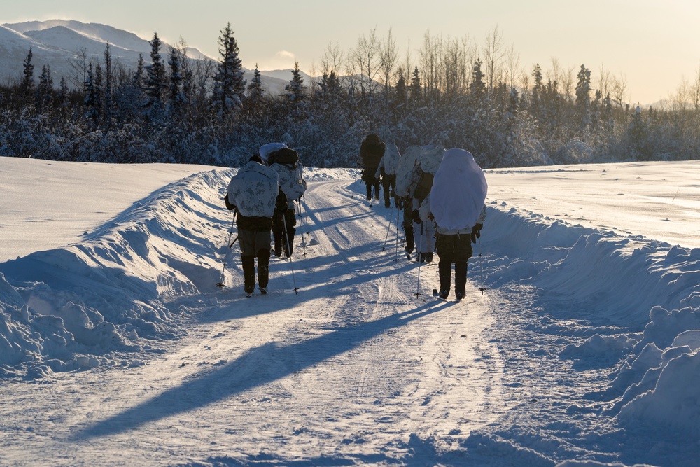 2d Reconnaissance Battalion Marines conduct cold weather training in Alaska