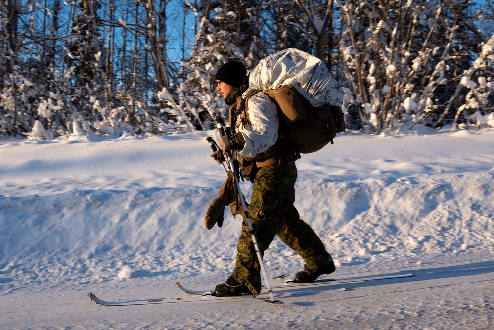 2d Reconnaissance Battalion Marines conduct cold weather training in Alaska