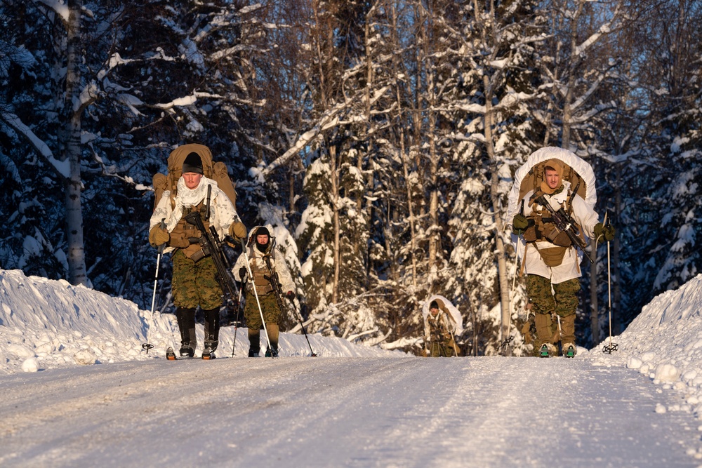 2d Reconnaissance Battalion Marines conduct cold weather training in Alaska