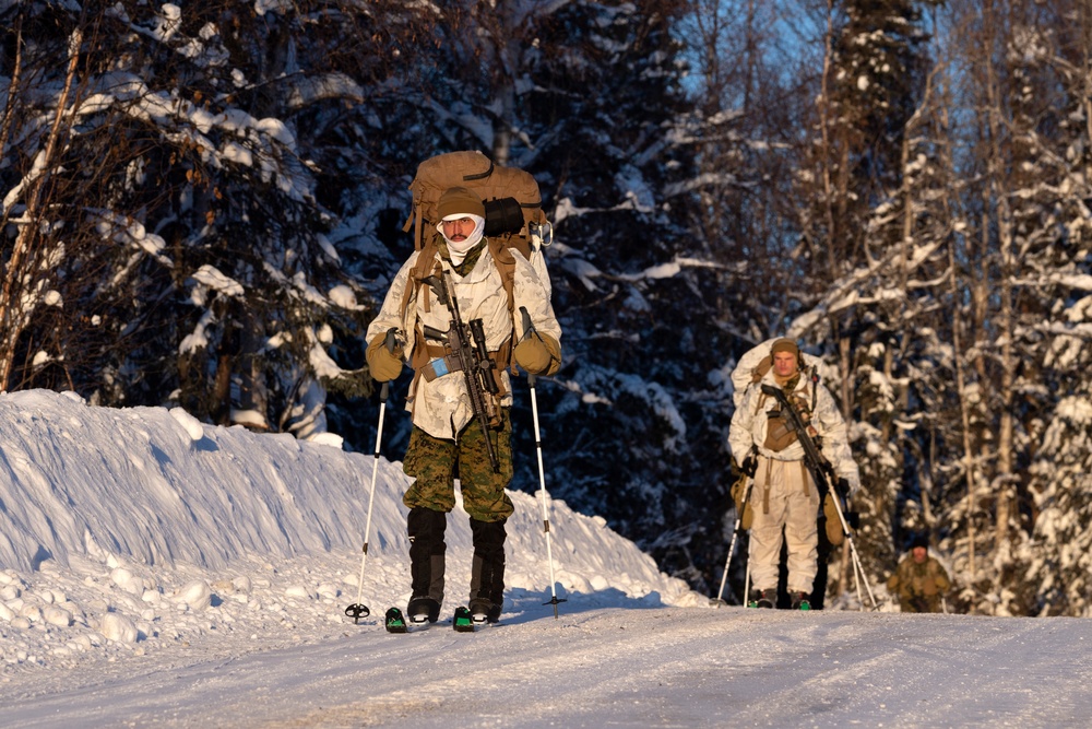 2d Reconnaissance Battalion Marines conduct cold weather training in Alaska