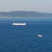 USNS Comfort sails off the coast of Jeremie, Haiti