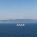 USNS Comfort sails off the coast of Jeremie, Haiti