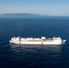 USNS Comfort sails off the coast of Jeremie, Haiti