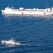 USNS Comfort sails off the coast of Jeremie, Haiti