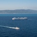 USNS Comfort sails off the coast of Jeremie, Haiti