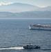 USNS Comfort sails off the coast of Jeremie, Haiti