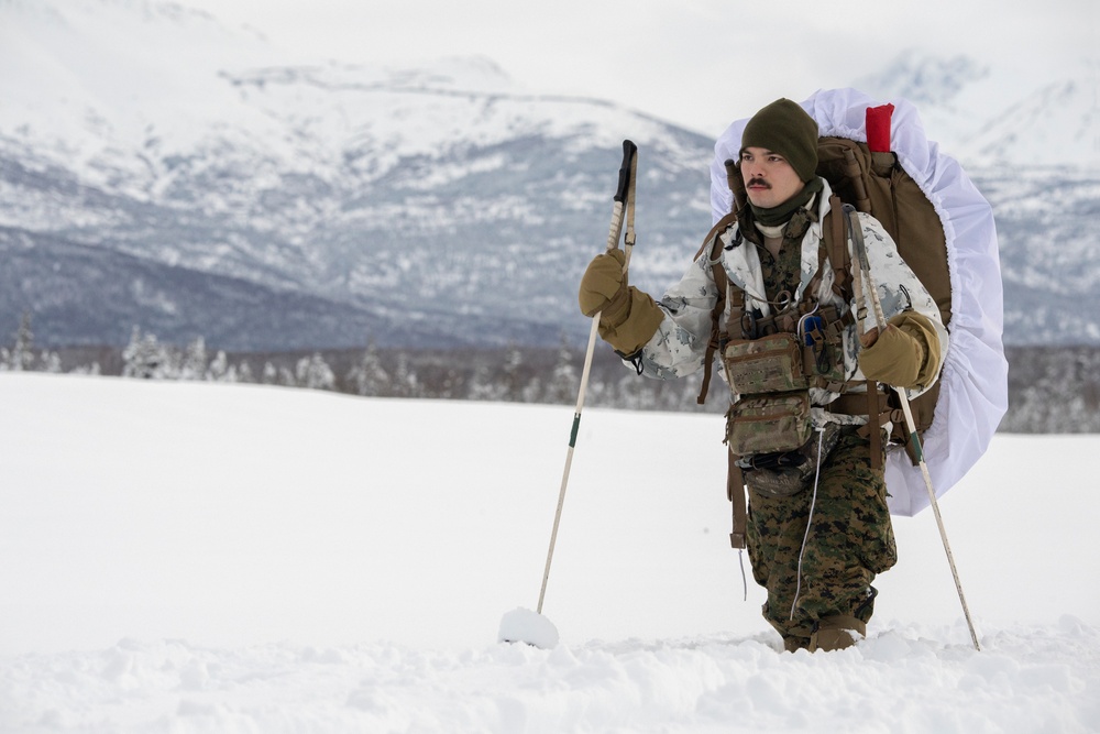 2d Reconnaissance Battalion Marines conduct cold weather training in Alaska