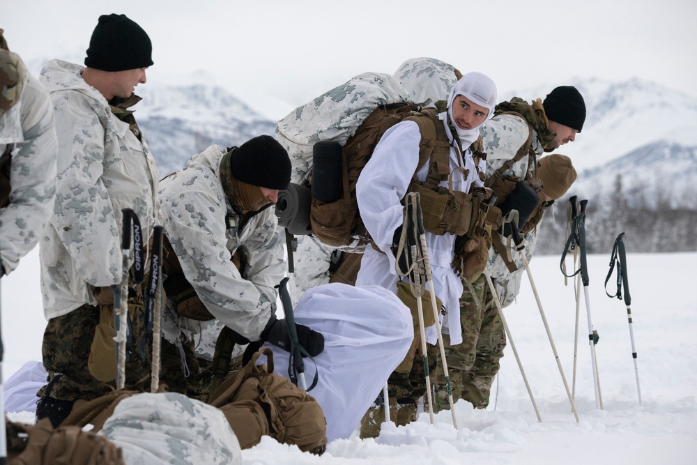 2d Reconnaissance Battalion Marines conduct cold weather training in Alaska