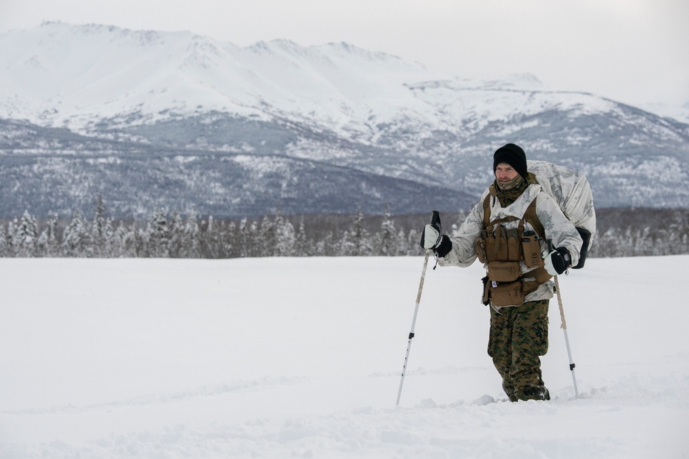 2d Reconnaissance Battalion Marines conduct cold weather training in Alaska