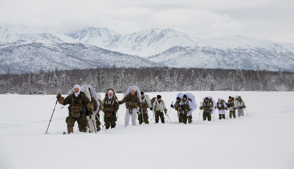 2d Reconnaissance Battalion Marines conduct cold weather training in Alaska