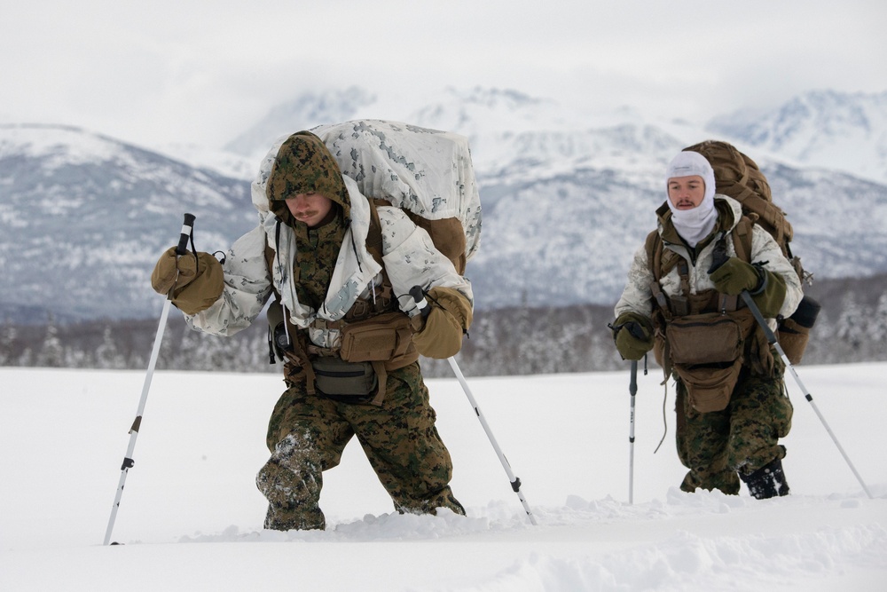 2d Reconnaissance Battalion Marines conduct cold weather training in Alaska