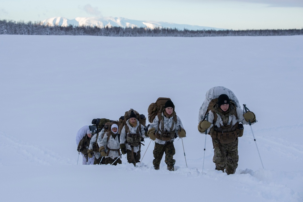 2d Reconnaissance Battalion Marines conduct cold weather training in Alaska