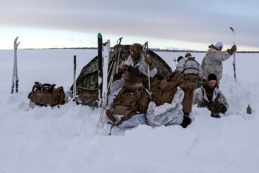 2d Reconnaissance Battalion Marines conduct cold weather training in Alaska