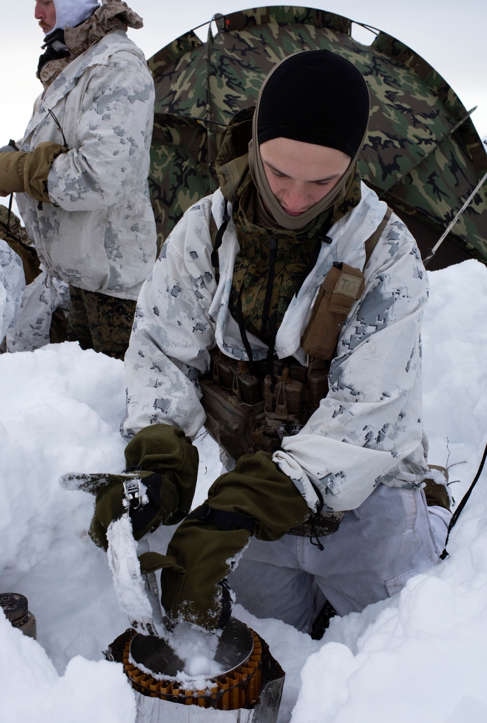 2d Reconnaissance Battalion Marines conduct cold weather training in Alaska