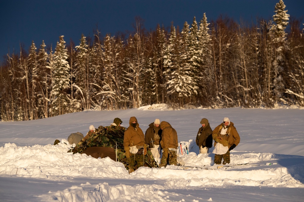 2d Reconnaissance Battalion Marines conduct cold weather training in Alaska