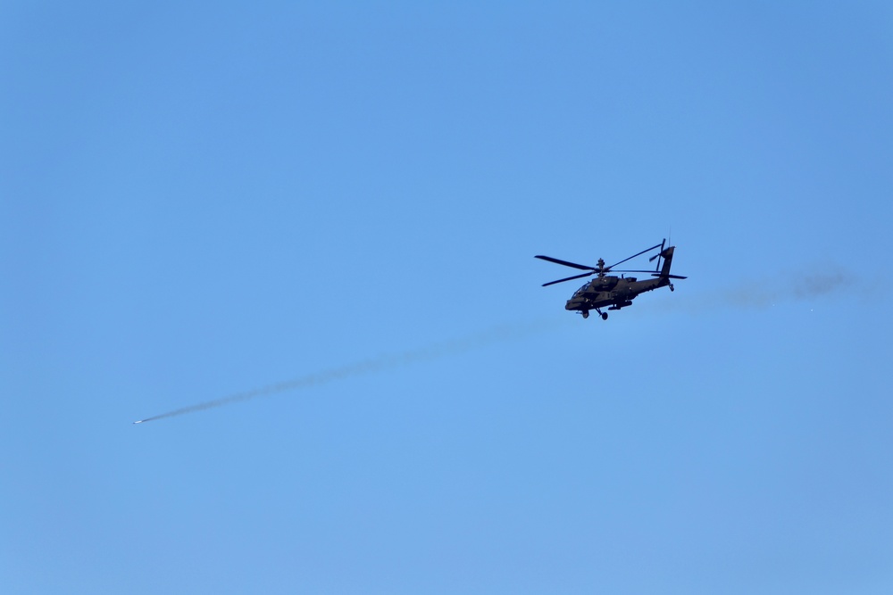 U.S. Army Apaches Conduct Aerial Gunnery at Nightmare Range