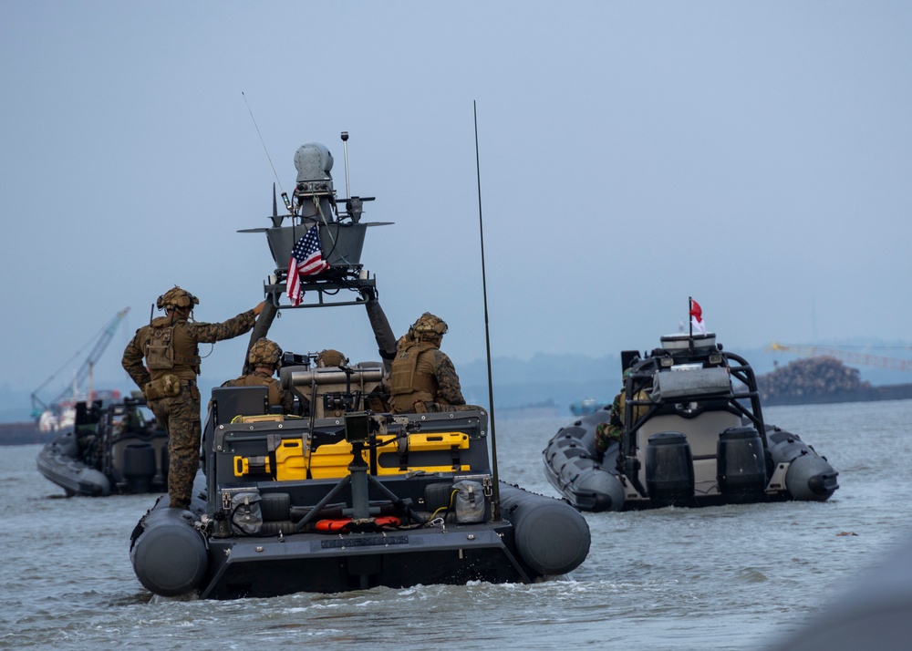 CARAT 22 RHIB Ops with Indonesian Navy