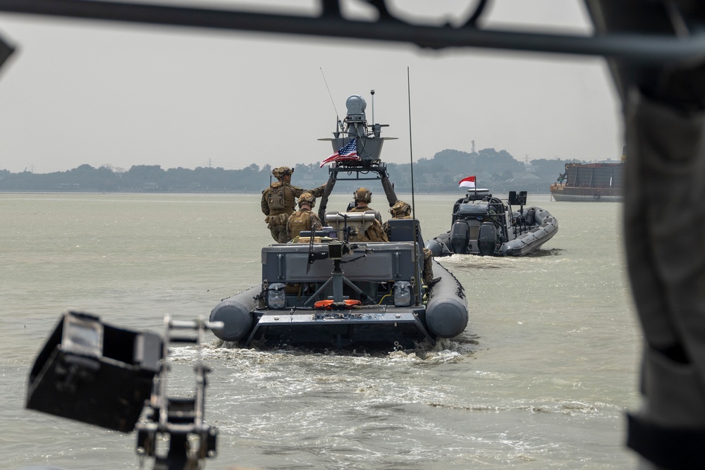 CARAT 22 RHIB Ops with Indonesian Navy