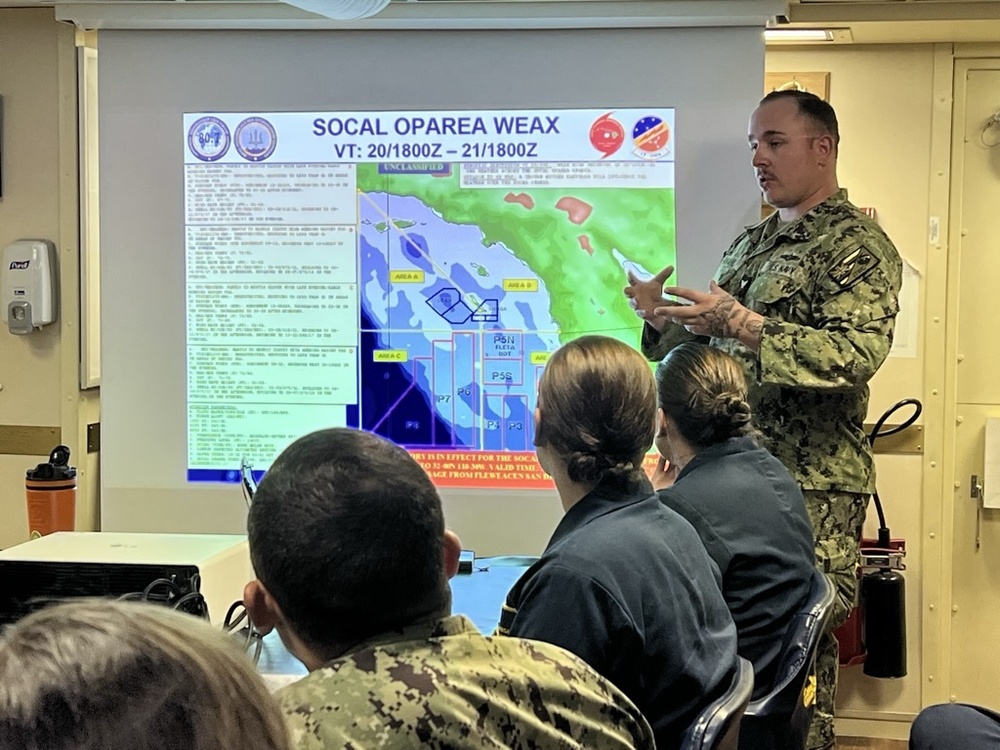 Back At It: JTWC conducts training with USS Daniel Inouye (DDG 118)