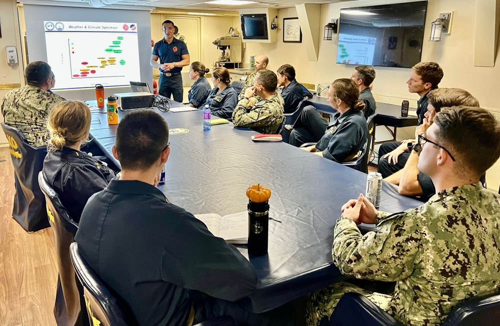 Back At It: JTWC conducts training with USS Daniel Inouye (DDG 118)