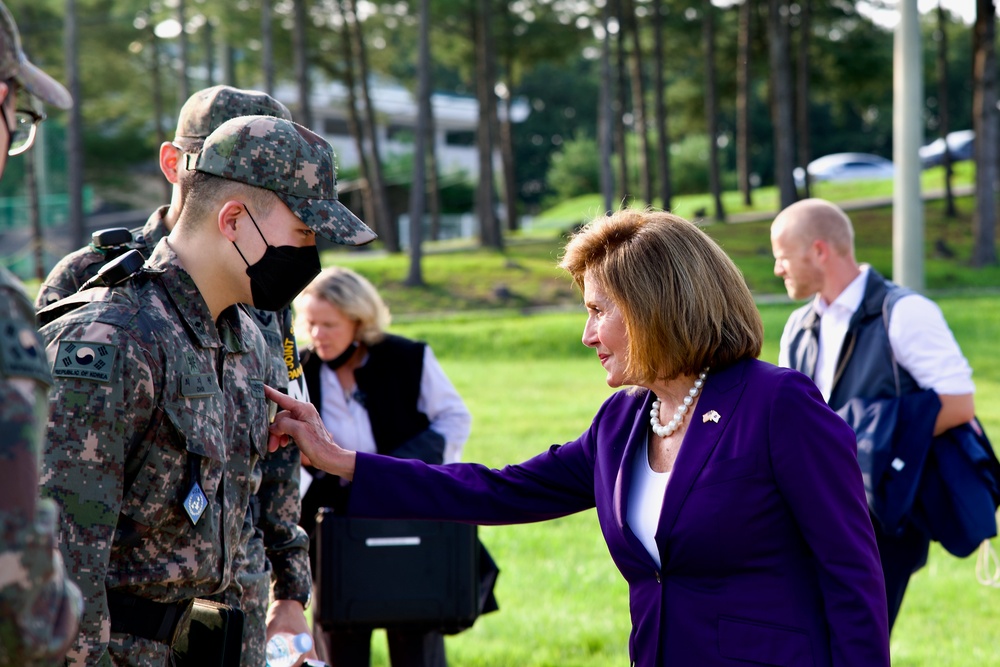Nancy Pelosi Visits Demilitarized Zone